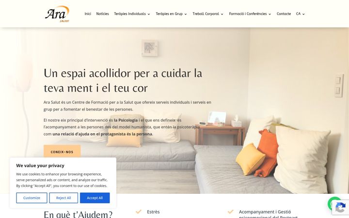 Screenshot of arasalut.com