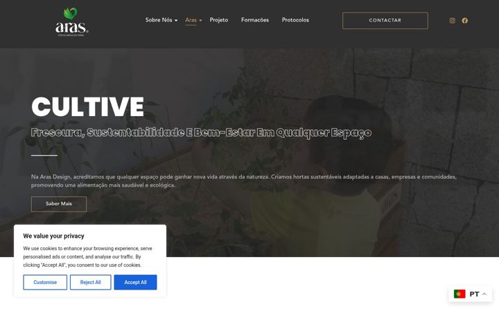 Screenshot of arasdesign.pt