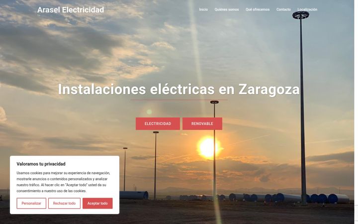 Screenshot of arasel.es