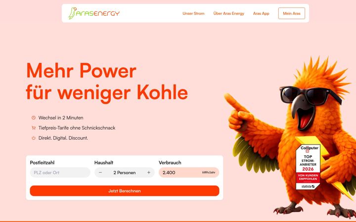 Ekrānuzņēmums no arasenergy.de