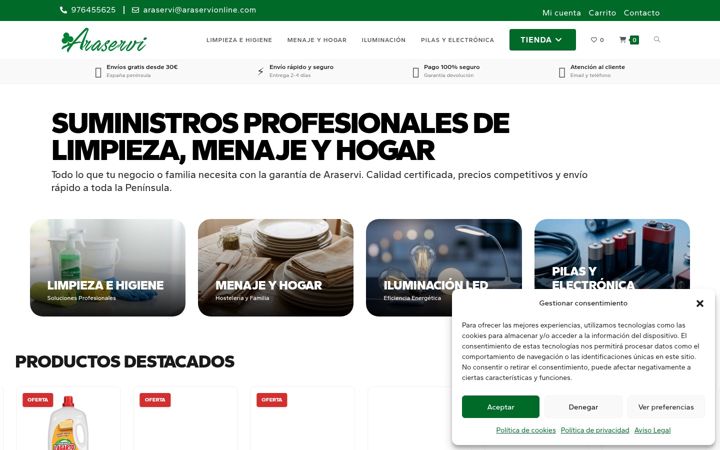 Ekrānuzņēmums no araservionline.com