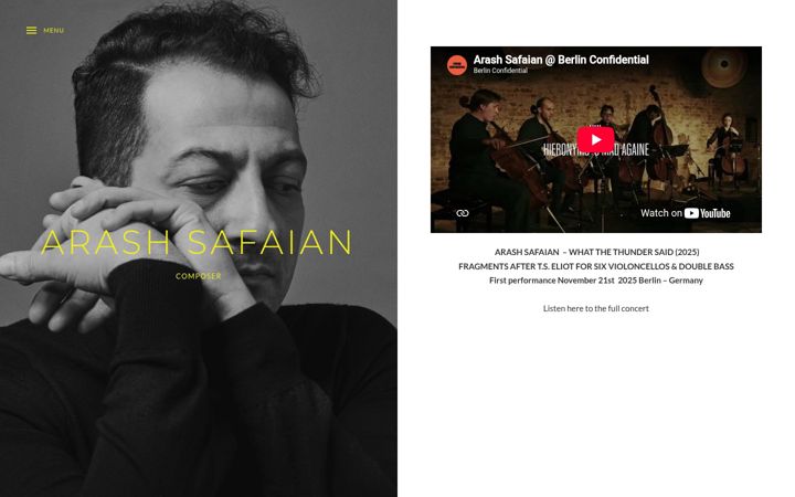 Screenshot of arashsafaian.com