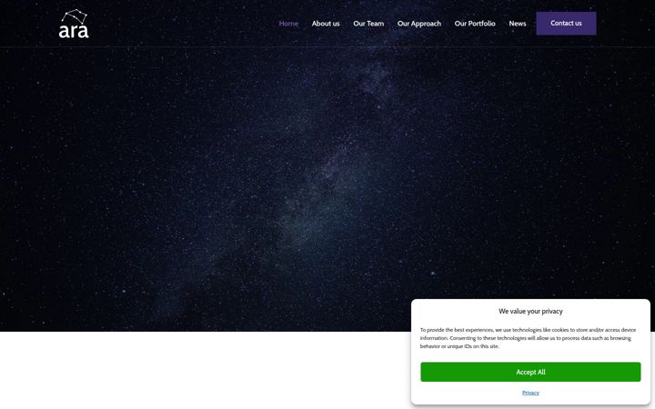 Screenshot of arasoftwaregroup.com