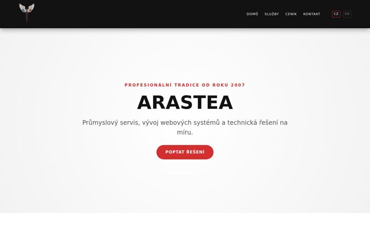 Screenshot of arastea.cz