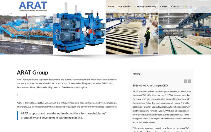 Screenshot of arat.se