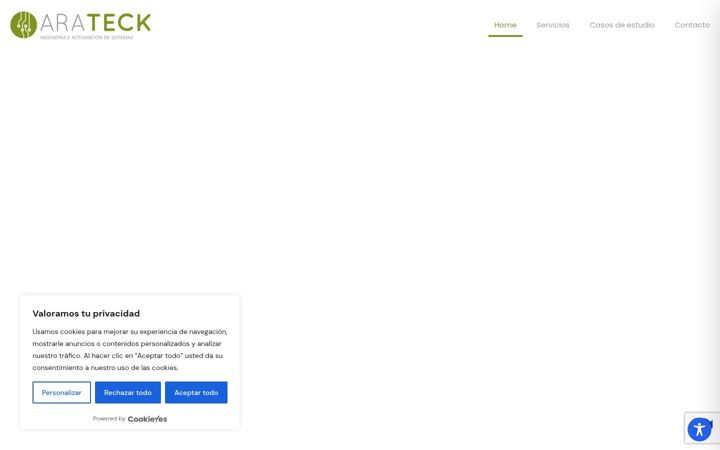 Screenshot of arateck.com