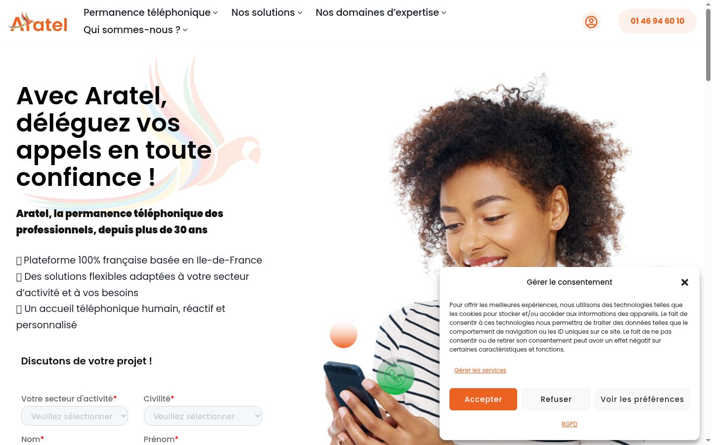Sutikimo reklamjuostės, rodytos prieš bet kokią sąveiką, ekrano kopija