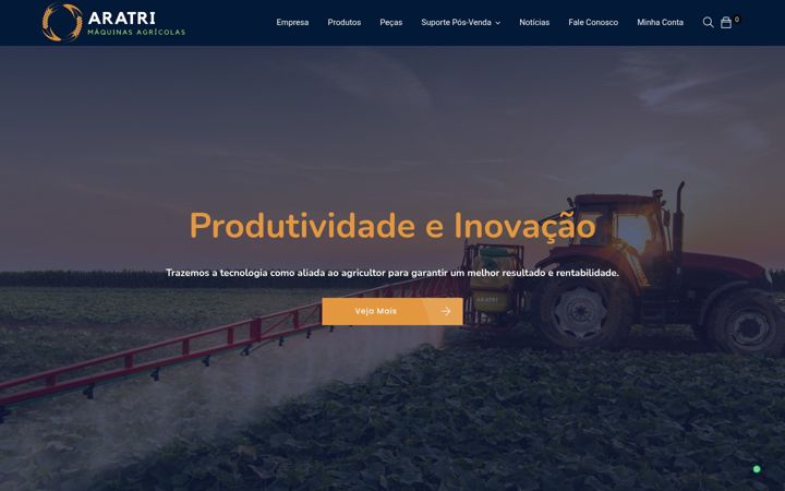 Screenshot of aratri.com.br
