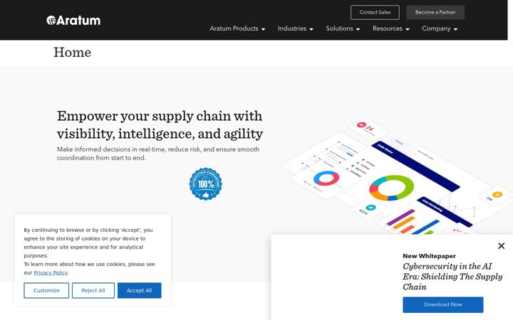 Screenshot of aratum.com