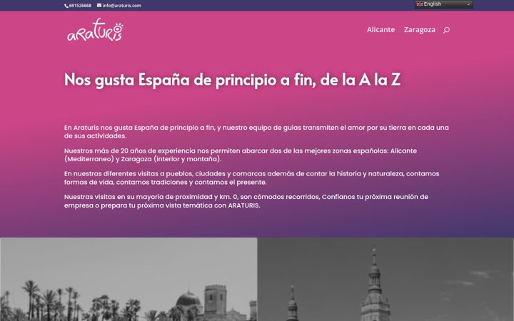 Screenshot of araturis.com