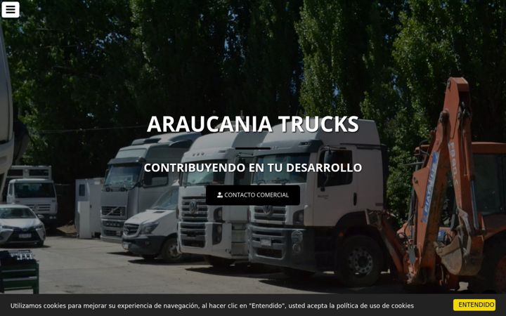 Screenshot of araucaniatrucks.com