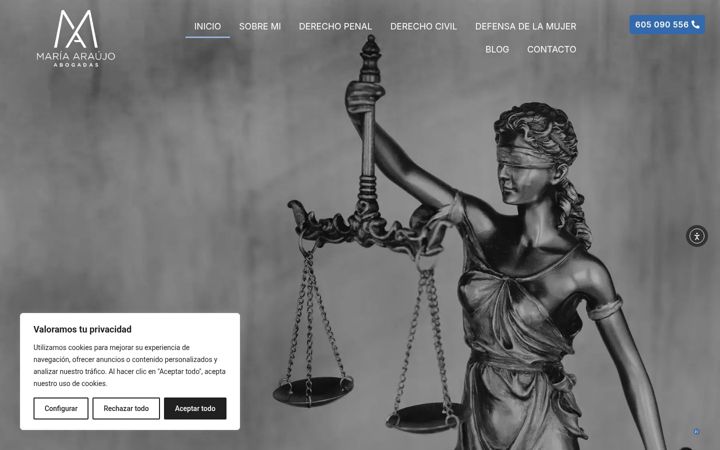 Screenshot of araujoabogadas.com