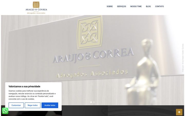 Екранна снимка на araujocorrea.adv.br