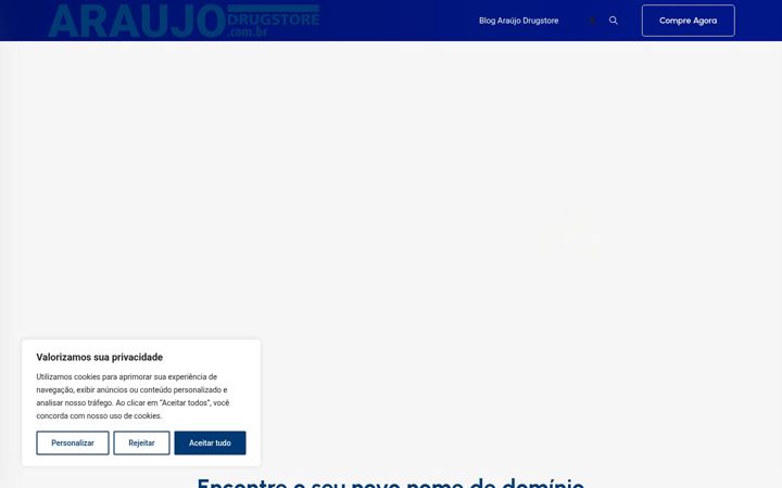 Екранна снимка на araujodrugstore.com.br
