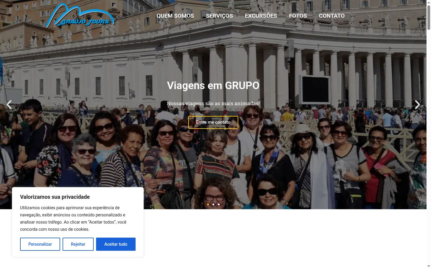 Screenshot tal-banner tal-kunsens muri qabel kwalunkwe interazzjoni