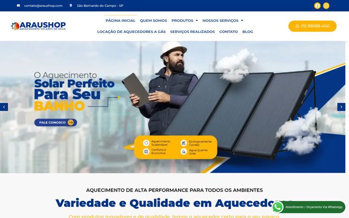 Screenshot ta' araushop.com