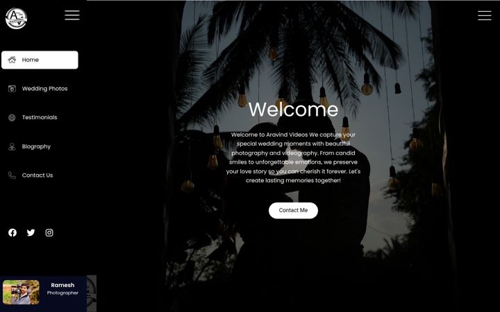 Screenshot of aravindvideos.com