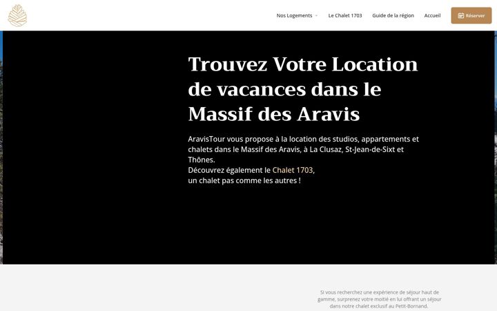 Zrzut ekranu aravistour.com