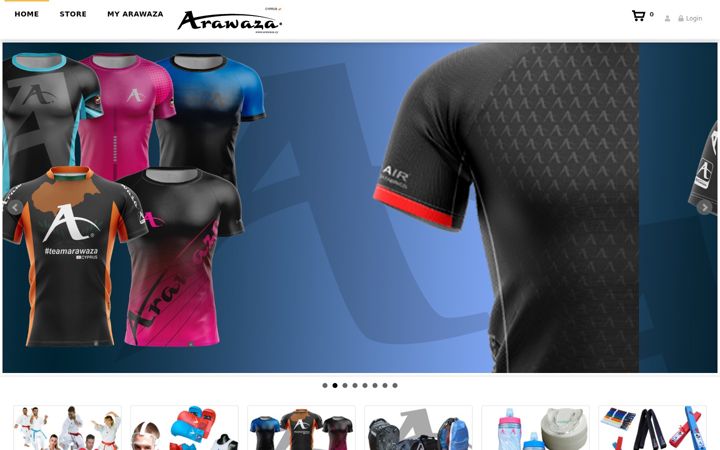 Screenshot of arawaza.cy
