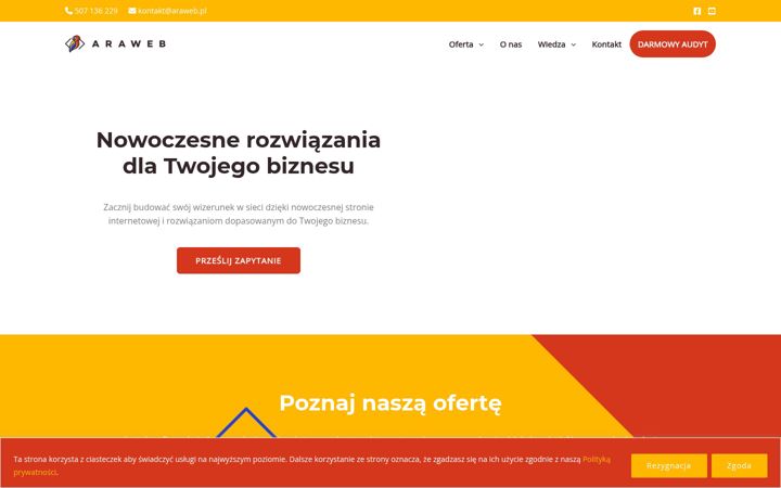 Screenshot of araweb.pl
