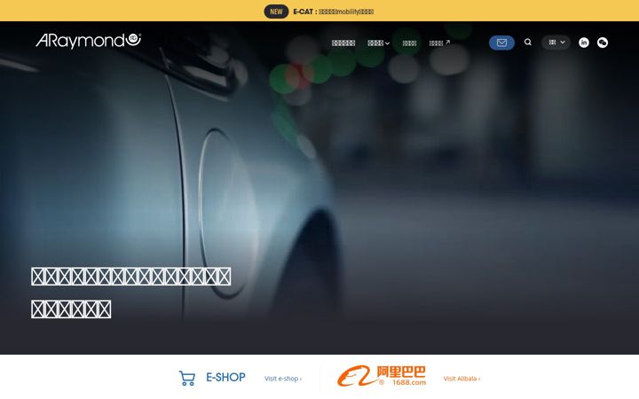 Screenshot of araymond-mobility.cn