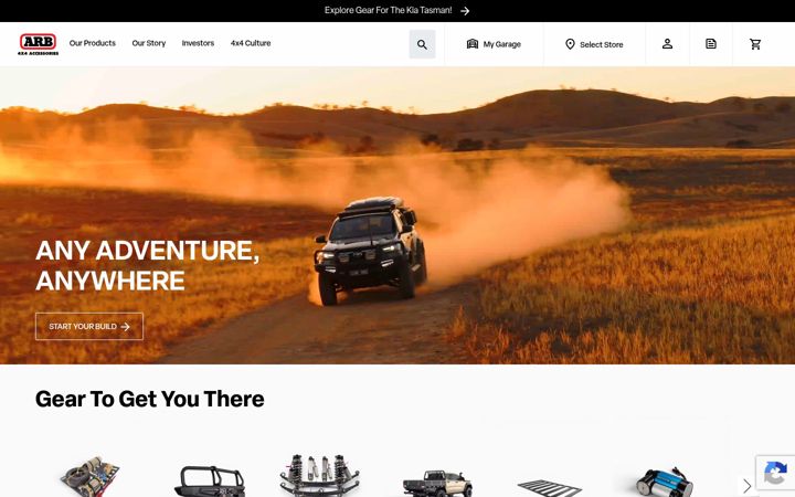 Screenshot of arb.com.au