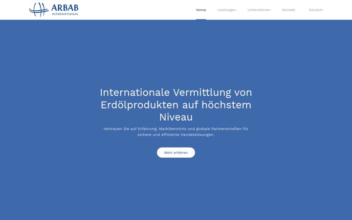 Screenshot of arbab-international.com