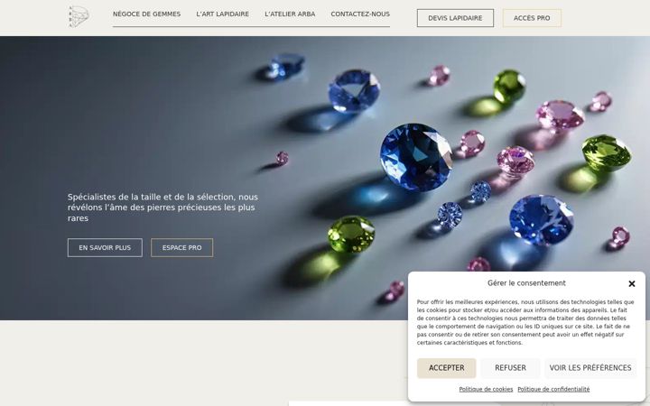 Zrzut ekranu arbalapidaire.com