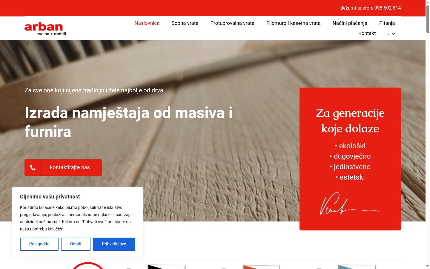 Screenshot tal-banner tal-kunsens muri qabel kwalunkwe interazzjoni
