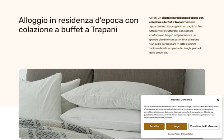 Screenshot of arbariaappartamenti.it