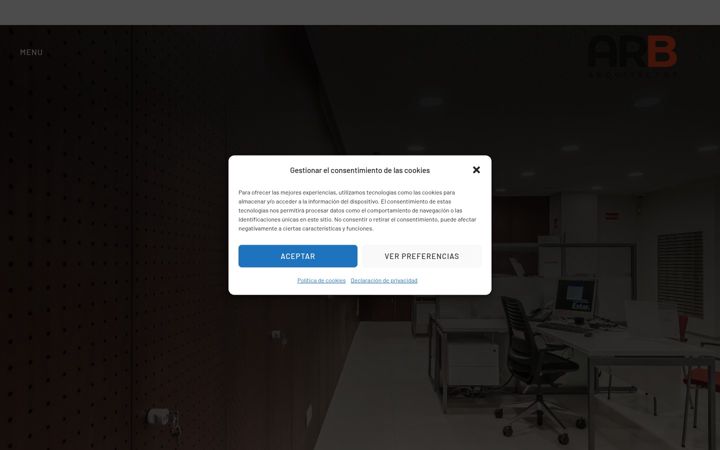 Zrzut ekranu arbarquitectos.com