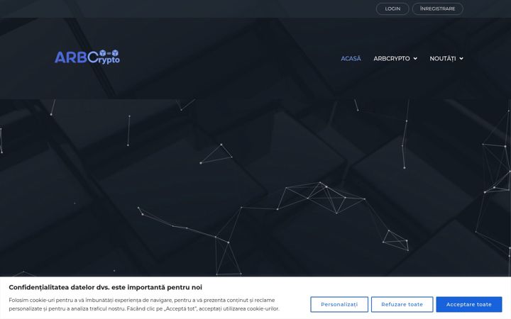 Skærmbillede af arbcrypto.ro