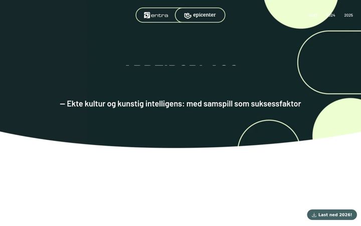 Screenshot of arbeidsplassforfremtiden.no