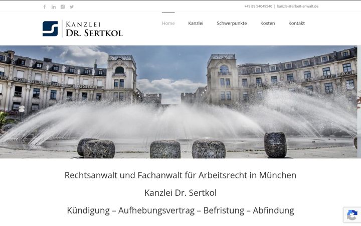 Screenshot of arbeit-anwalt.de