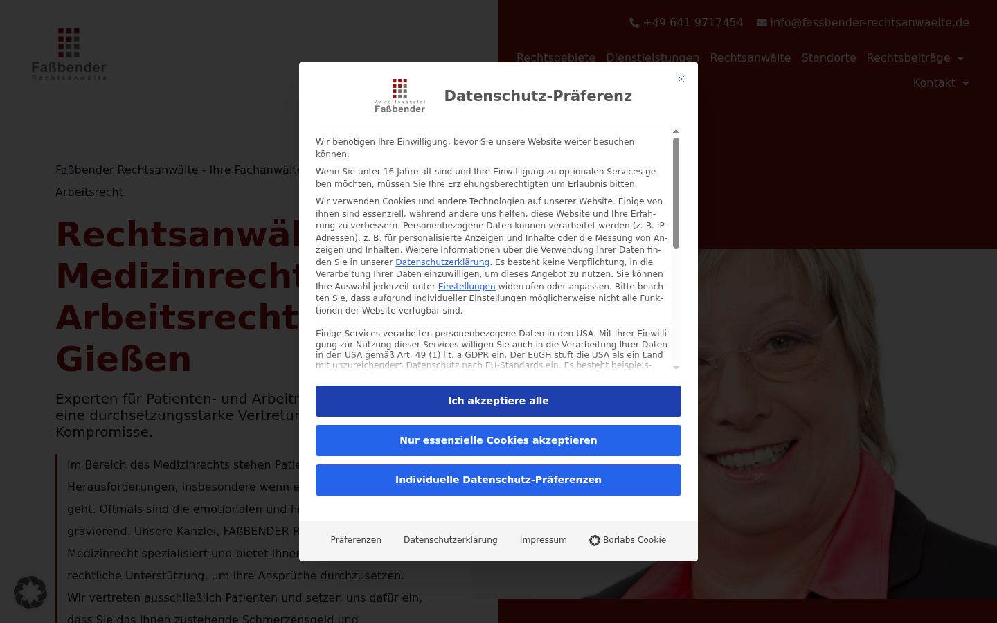 Screenshot tal-banner tal-kunsens muri qabel kwalunkwe interazzjoni