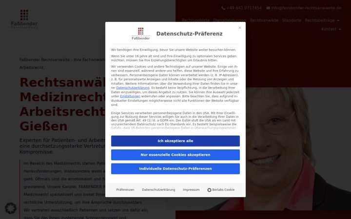 Skärmbild av arbeit-fachanwalt.de