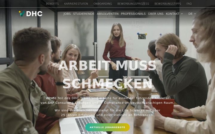 Skärmbild av arbeit-muss-schmecken.de