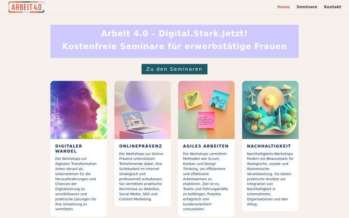 Screenshot ta' arbeit-viernull.de