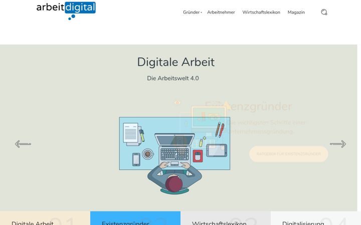 Screenshot ta' arbeitdigital.de