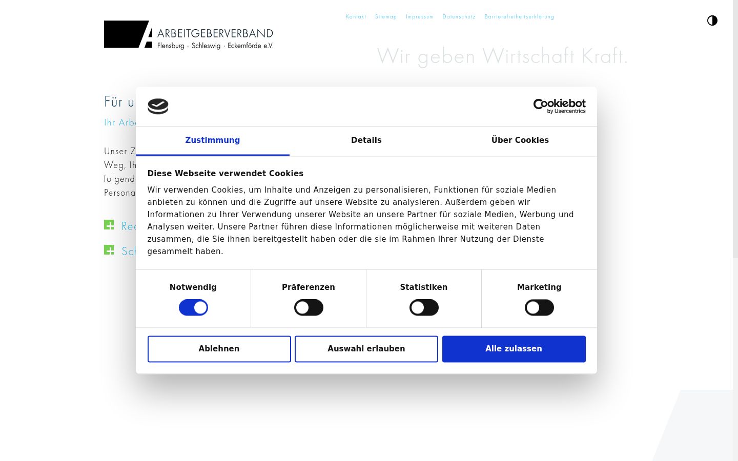 Screenshot tal-banner tal-kunsens muri qabel kwalunkwe interazzjoni