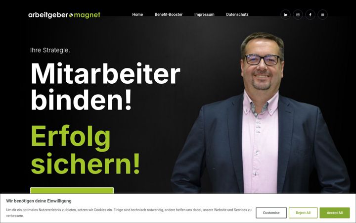 Screenshot of arbeitgeber-magnet.de