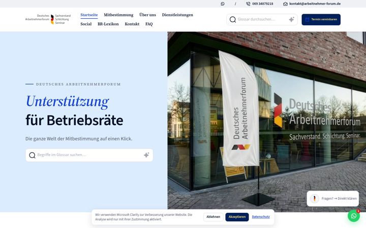 Screenshot of arbeitnehmer-forum.de