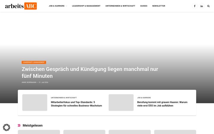 Screenshot of arbeits-abc.de