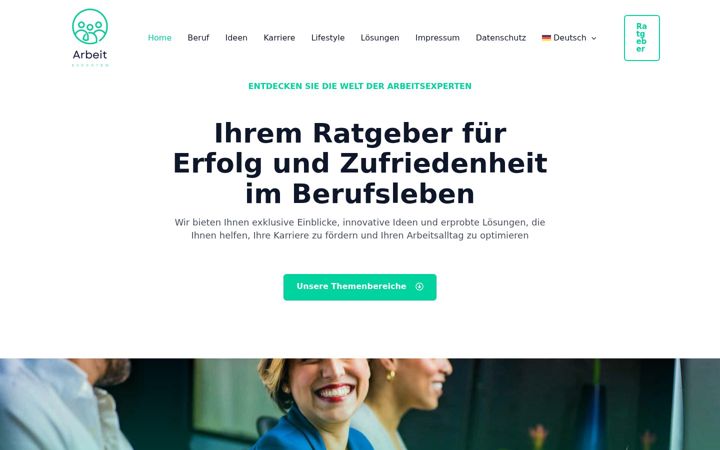 Screenshot of arbeits-experten.com