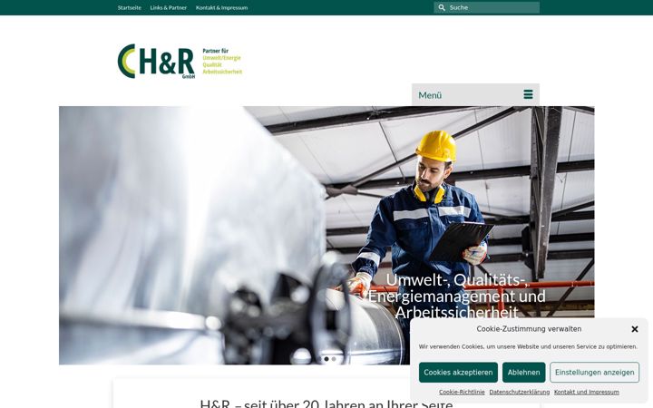 Screenshot of arbeits-umweltschutz.de