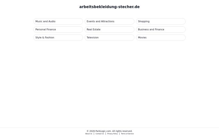 Screenshot of arbeitsbekleidung-stecher.de