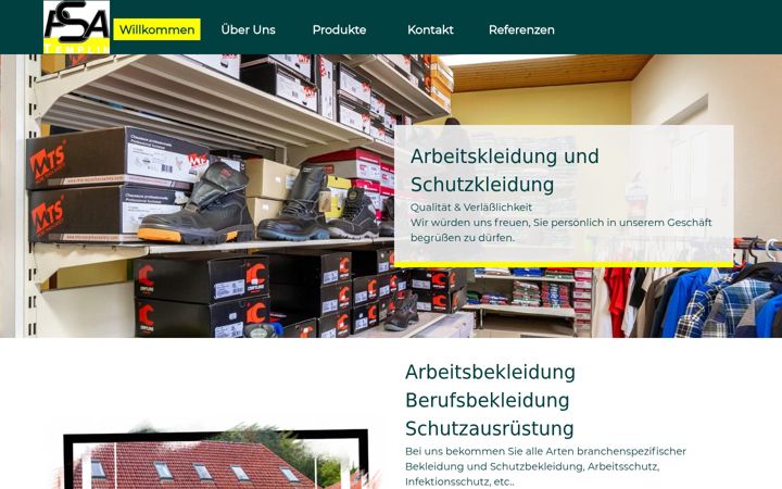Screenshot of arbeitsbekleidung-templin.de