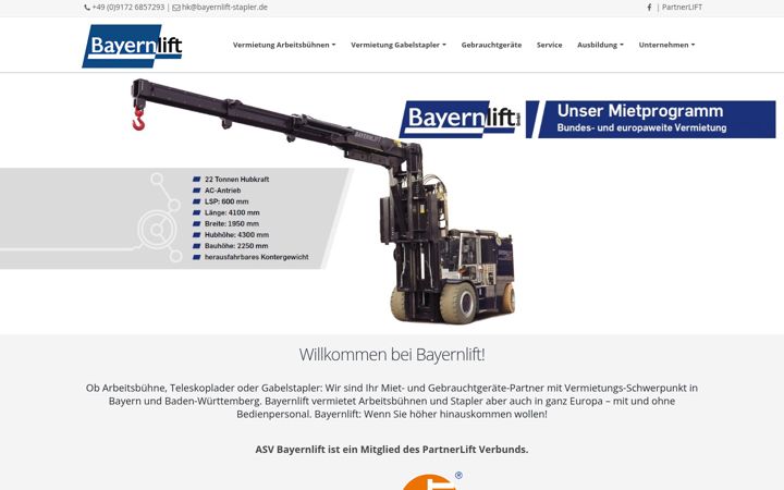 Screenshot of arbeitsbuehnen-staplerverleih.de