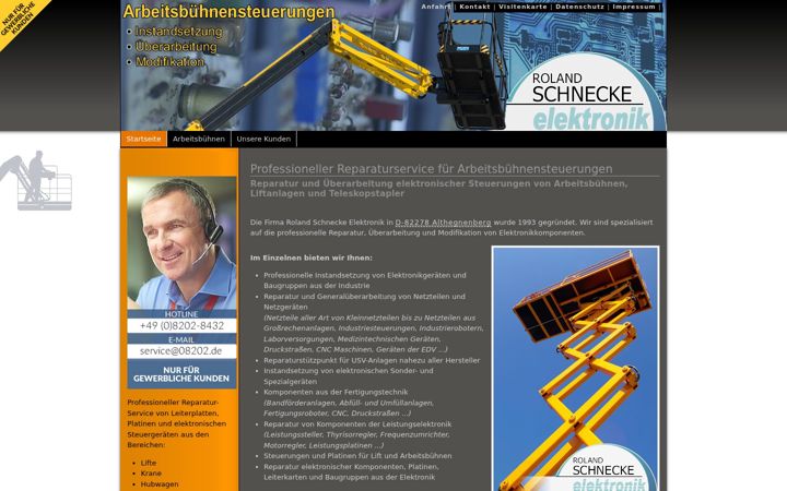 Screenshot of arbeitsbuehnensteuerungen.de