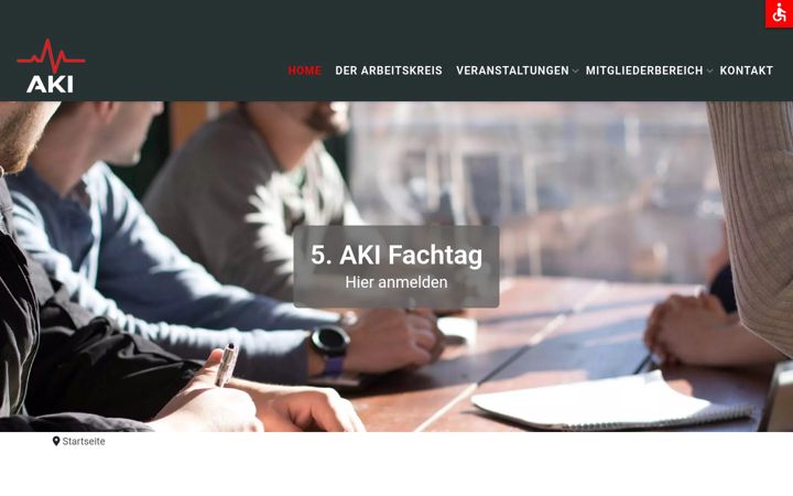 Screenshot of arbeitskreis-ausserklinische-intensivpflege.de
